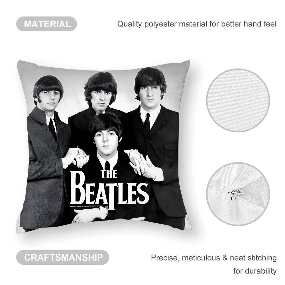 Наволочка B-beatleS-Band Плюшевая ткань Мягкая Наволочка Двусторонняя печать Наволочка для подушки Бытовая