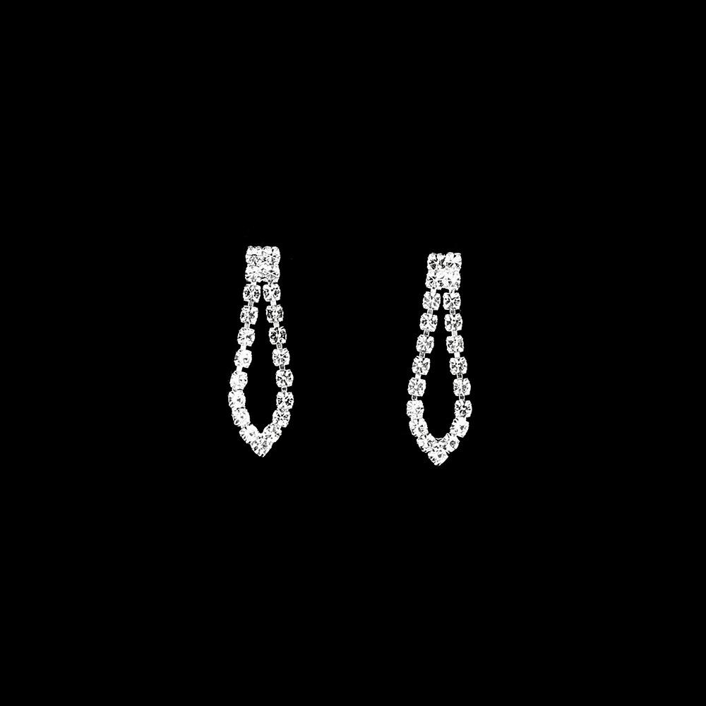 European and american wedding rhinestone evening accessories - full diamond sparkling hollow necklace set