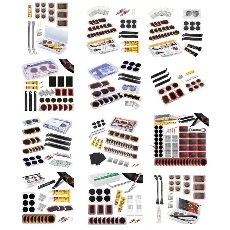 Bicycles Tire Puncture Repair Kits Rubber Tire Patches Bicycles Inner Tube Tire Tool Portable Cycling Repair Tool