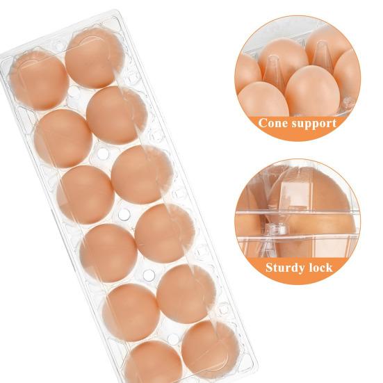 50 шт. держатель для яиц прозрачные пластиковые коробки 12 шт. многоразовый ящик для домашнего ранчо фермерский рынок дисплей прозрачный многоразовый контейнер для яиц