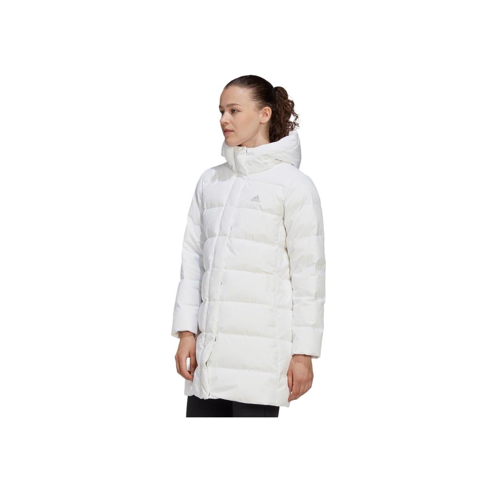 Adidas W Mid Down Coat Outdoor Sports Hooded Down Jacket Winter Women Coats White GE9992