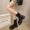 Модные осенне-зимние однотонные новые женские ботинки с нескользящей подошвой 2024 года, высококачественные модные женские ботильоны для активного отдыха Botines Mujer