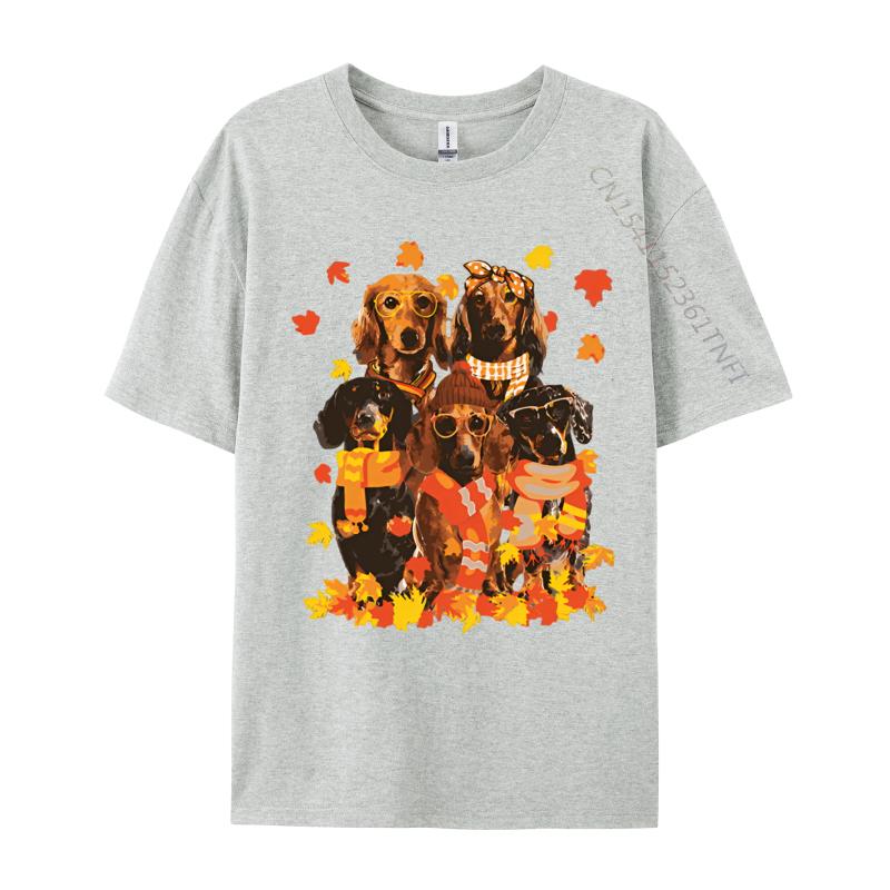 Dachshund Dog Halloween Thanksgiving Tshirt Male Brand New England Style Tops Tees Cotton T Shirt Mens Clothing Plus Size