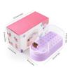 2 In 1 Nail Drill Bits Holder Nail Drill Bits Cleaning Brush Case 30 Holes Nail Art Drill Bits Stand Display Storage Box