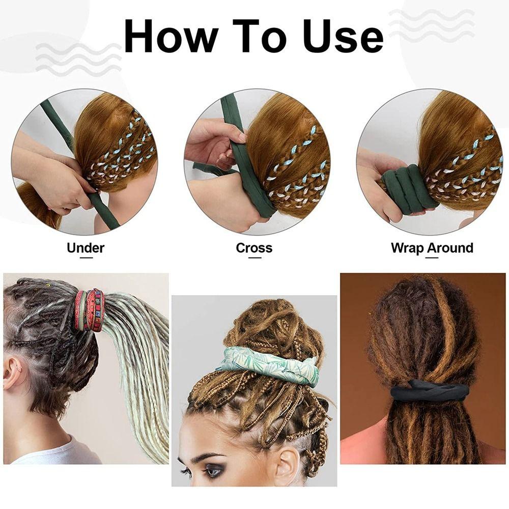 Accessories Cloth Ethnic Style Hair Rope Women Hair Band Spiral Lock Hair Ties Bendable Dreadlocks
