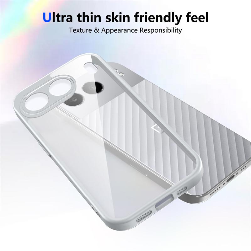OnePlus Nord 4 5G CPH2663 Case Shockproof Silicone TPU Bumper with Clear Back Hard Cover Phone Case for OnePlus Nord 4 Nord4 5G