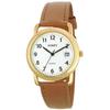 J-AXIS Men's RDM02-GW (Date Lense Men's Sun Flame) Round Watch Brown Analog