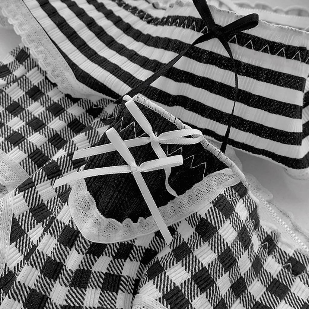 AZBESCZ Thong Panties Bikini Natural Breathable and Stretchy Women's [Cotton, Skin-Friendly, Smooth, Sexy] Low-Rise Panties, Women's Underwear,