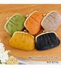 ZUCCHERO Настоящая кожаная монетница с точками 55213 Женская застежка, Япония, Узор, Черный,