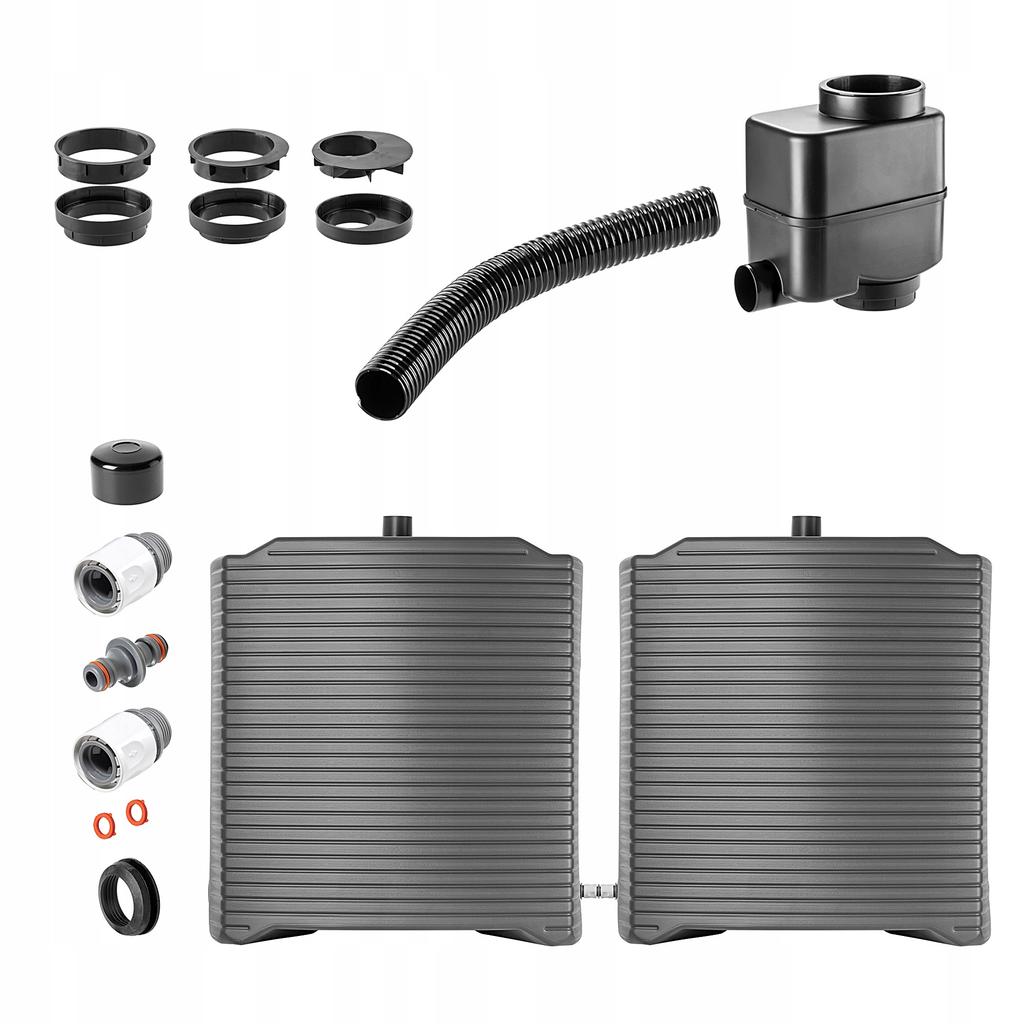 KADAX Zbiornik Na Deszczówkę Pojemnik Zestaw