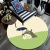 Totoro pattern round rug,Carpet Rug for Living Room Bedroom Playroom ,Non-slip Floor Mat,Holiday Gifts and Birthday Gifts.