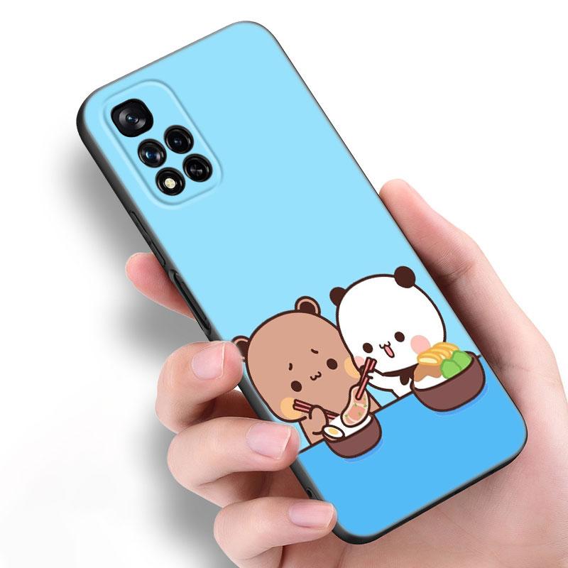 Cute BuBu DuDu Black Silicone Phone Case For Xiaomi POCO X3 X4 NFC F5 M3 M4 M6 X5 X6 Pro F3 F4 GT 5G C55 C65 M5
