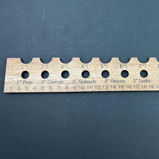 Деревянная линейка для растений Эффективная посадка Гладкие края без заусенцев Простая в использовании Измерение клумбы Портативная садовая линейка