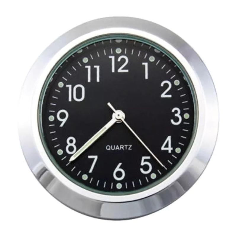 Motorcycle Handlebar Clock, Motorcycle Modification Handlebar Mount Waterproof Quartzs Clock Thermometer 2 In 1 H9EE