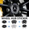 4PCS Car Emblem Wheel Hub Center Cap Badge Covers Sticker Accessories For Benz AMG W213 W124 W108 W126 Exclusive W204 W222 W205