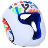 BN FIGHT Graffiti Children Helmet Heads Guard Protective Gear for Boxing Muay Thai Taekwondo TrainingS size  white