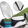 Aluminum Film Seat Cover Easy To Install Motorcycle Seat Cover Silver