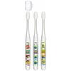 Skater Toothbrushes for Preschoolers, Ages 3-5, Soft Clear, 3-Piece Set, Toy Story Design, TBCR5T
