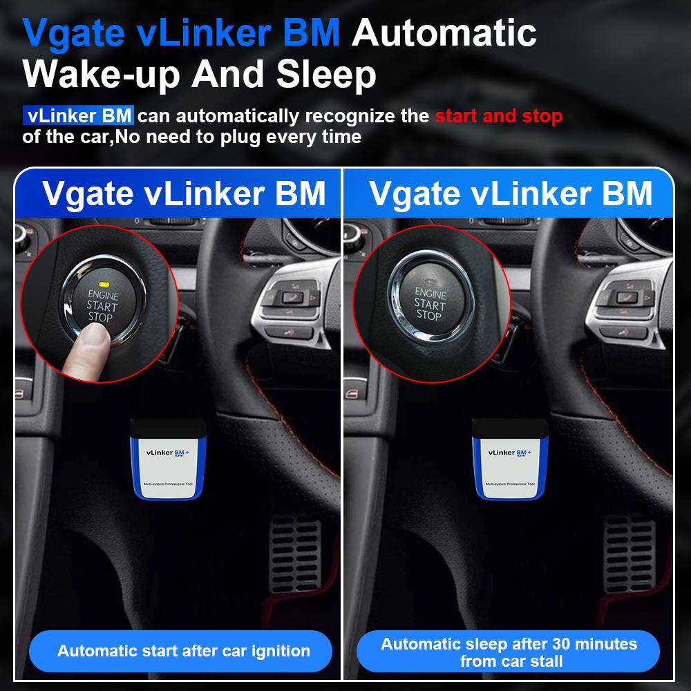 Vgate VLinker BM для BMW E/F/G/R/I серии диагностический сканер Bluetooth 4,0 для Andorid/IOS OBDII OBD II BM +