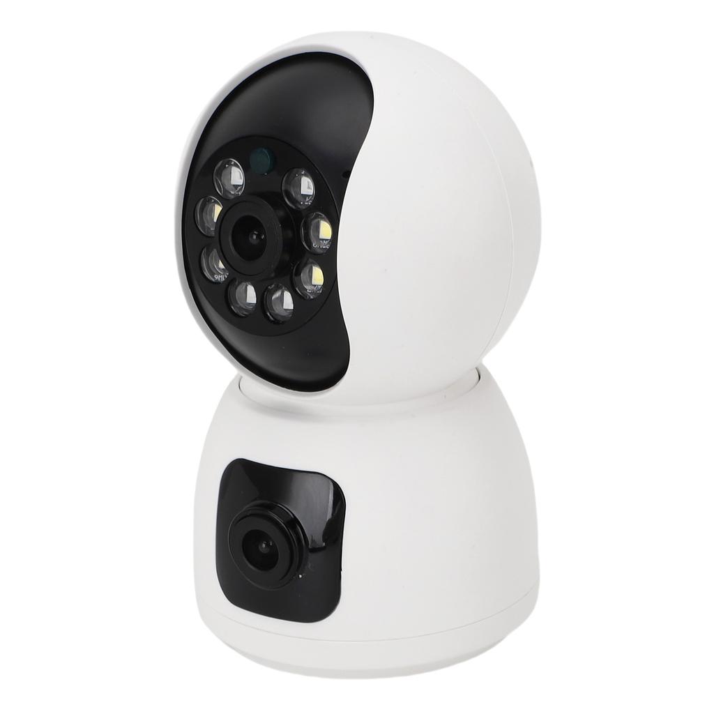 Умная камера для приложения Tuya Полноцветная камера с двойным объективом и возможностью поворота для домашней безопасности Поддержка точки доступа