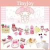 My Melody Strawberry Room Miniature Scene Collectible Toy Model Figurine Set