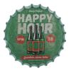 Decorative Metal Bottle Caps Wall Sign Plates - 14X14 Inches – Every-Friday-Happy-Hours | Metal Wall Hanging Bottle Cap for Home, Farmhouse