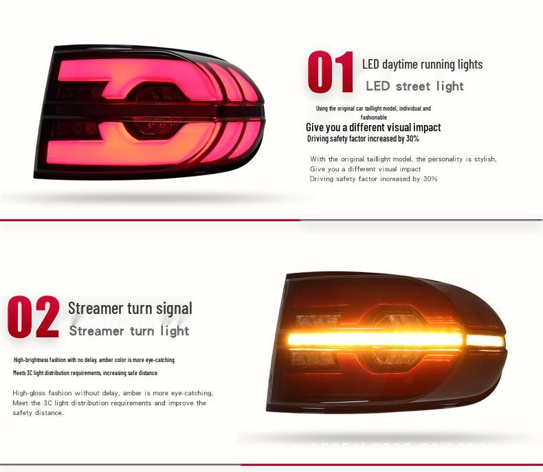 07-20 Светодиодный задний фонарь для FJ Cruiser с дневными ходовыми огнями, стоп-сигналом и последовательными указателями поворота