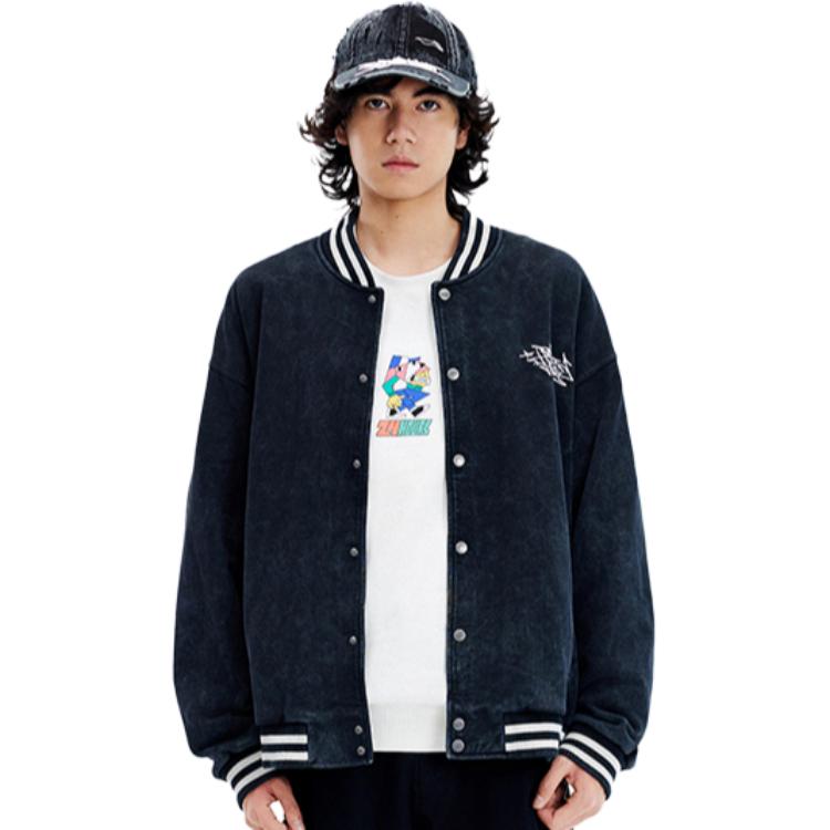 Li Ning Baseball Jacket Men's Black AFDU247-1