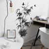 Chinese-style Ink-wash Painting Bamboo Background Decorative Wall Stickers for Study and Living Room