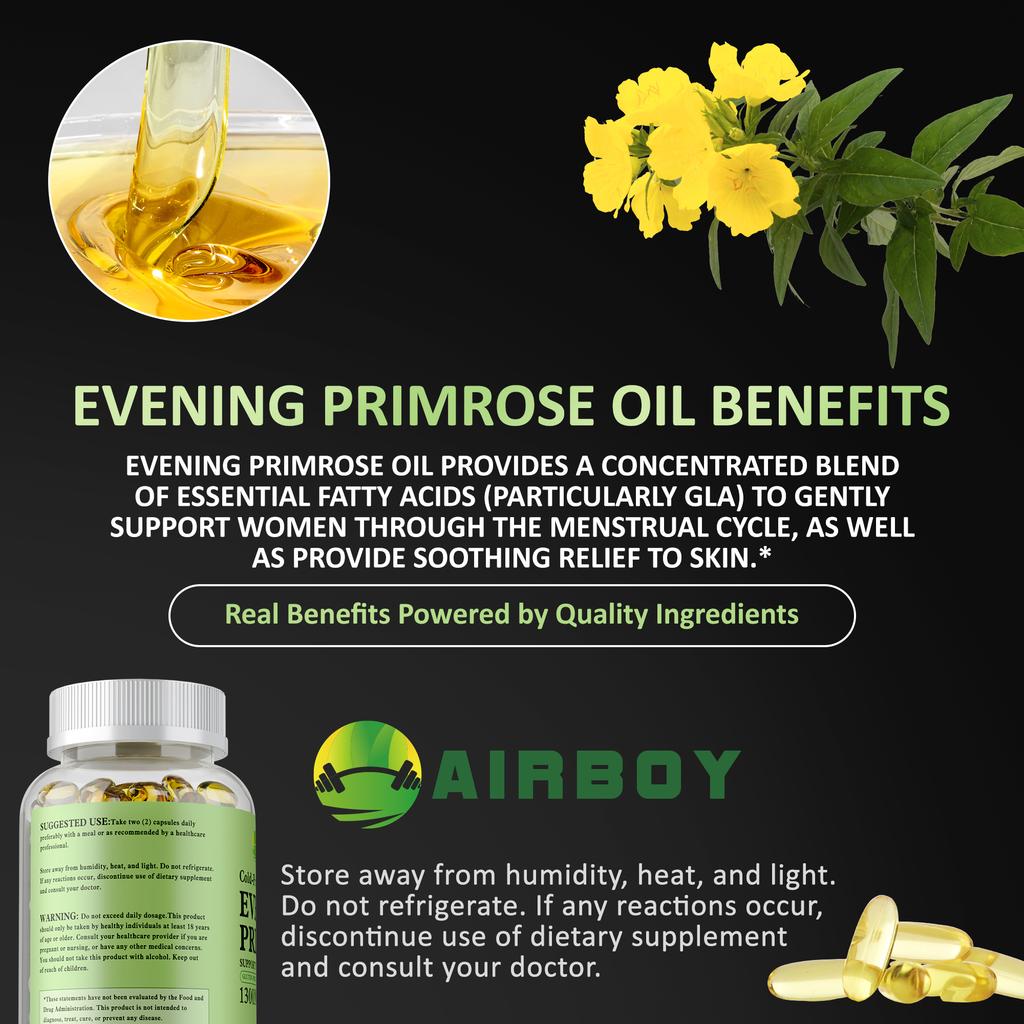 High-purity evening primrose oil, boosts immunity, protects the skin barrier, suitable for adults.