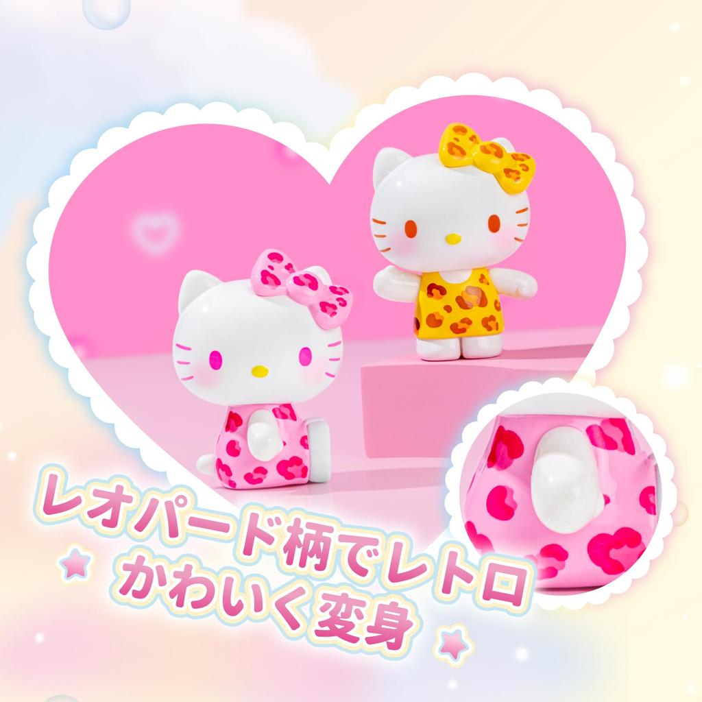 TOP TOY Hello Kitty Летняя Радужная Конфетная Серия [3 штуки] Гашапон Фигурка Сюрприз Мягкий Винил ПВХ Премиум Игрушка Подарок на День Рождения SANRIO Персонаж Sanrio