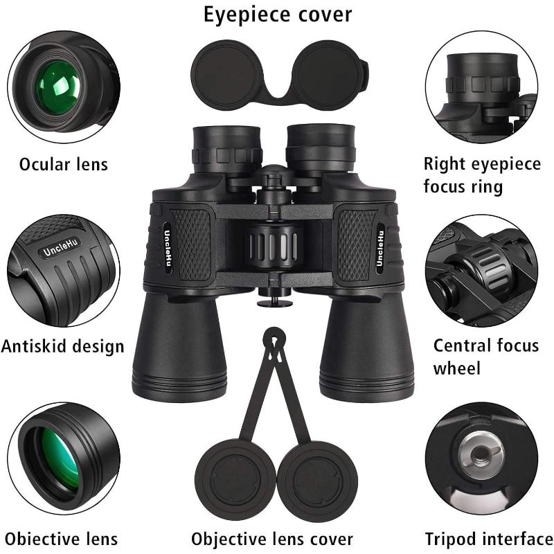 Binoculars 20x50,High Power Binoculars for Adults and Kids Compact Waterproof Binoculars for Bird Watching Hunting Travel Football Stargazing