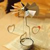 Charm Christmas Home Decor Spinning Rotary Metal Holder Decoration Stand Light Xmas Gift