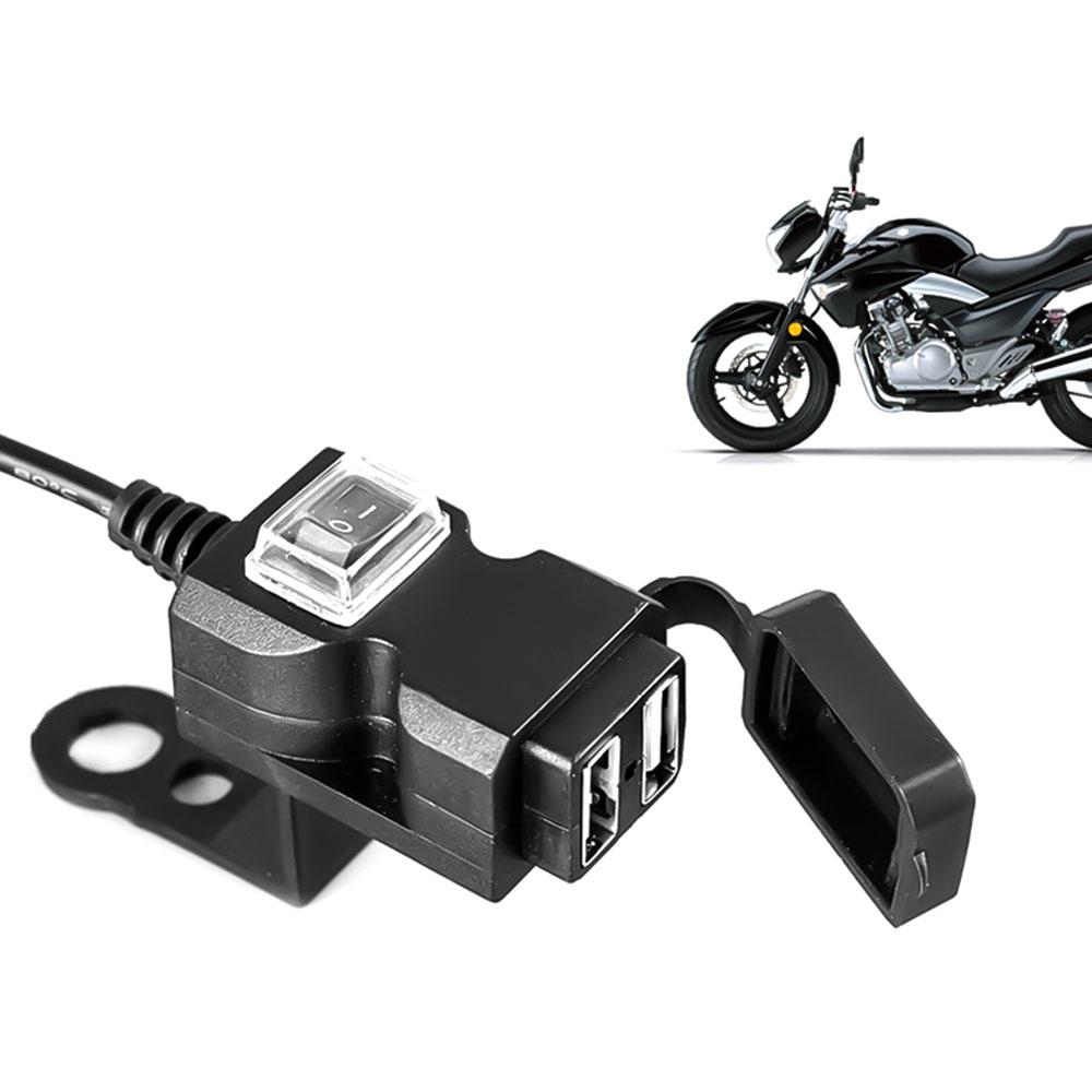 Dual USB Port Vehicle Parts Motorcycle Accessories Motorcycle Handlebar Charger Motorcycle Charger