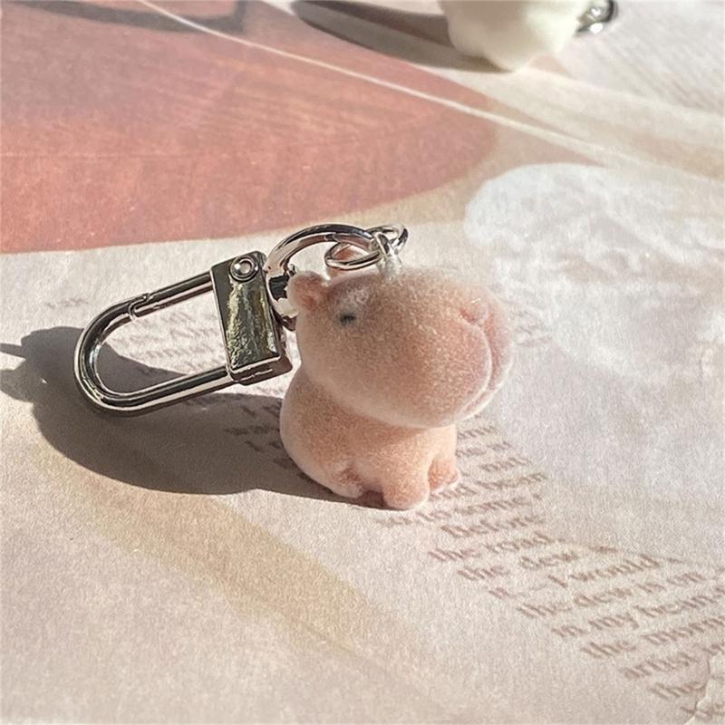 Fashionable Playful Alpacas Keychain Craft from Sturdy Resin Materials Portable for Personalize Accessories Fan