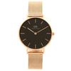 [Daniel Wellington] Женские часы DW00100161 DW00600161 Черные с Розовым золотом [Параллельный импорт]