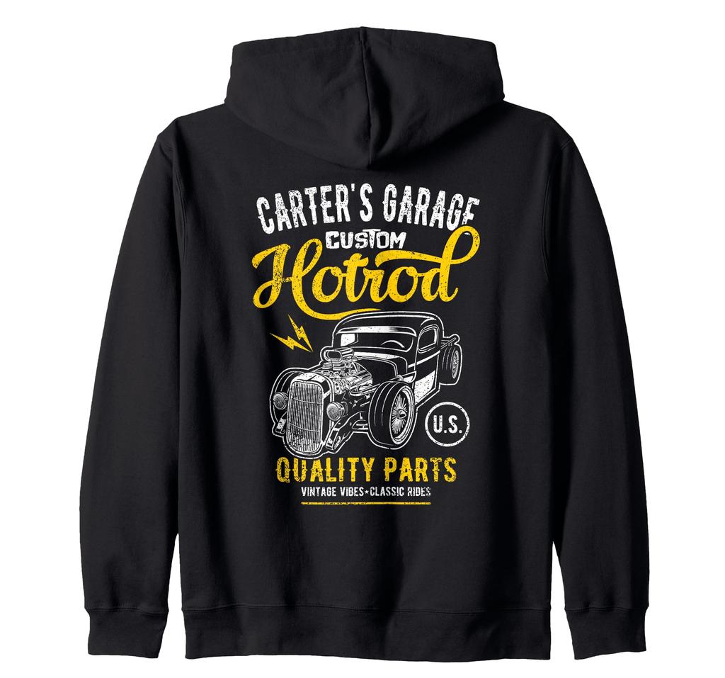 Худи на молнии Carter's Hotrod Garage Classic Car Дизайн Carter