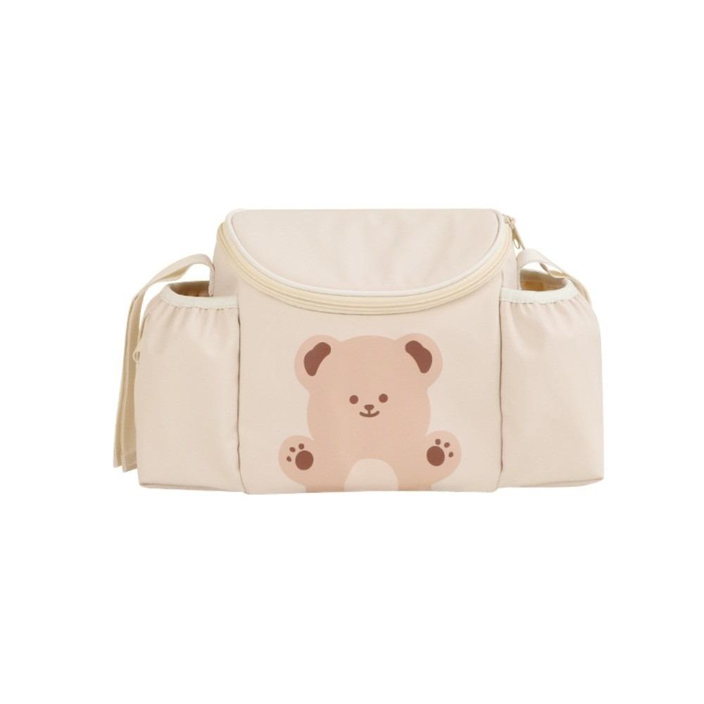 PU Leather Bicycle Handlebar Bag Large Capacity Riding Front Handle Hanging Bag  Stroller