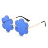 Frameless Sunglasses, Personalized Natural Flower Glasses, Trimmed Sunflower Sunglasses For Women