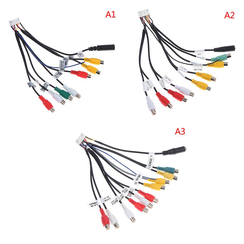 Android радио Автоаксессуары RCA Выходной провод Aux-in микрофон Адаптер