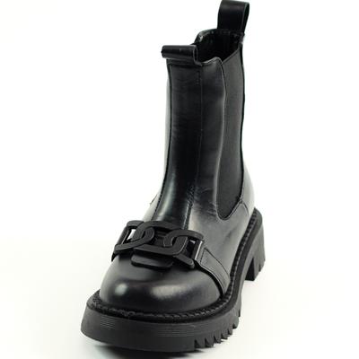 Ботинки Челси демисезонные 681107 36 Черные кожа