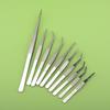 Stainless Steel Straight Elbow Pointed Tweezers 1pc Multi-specification Needle and Thread Clips