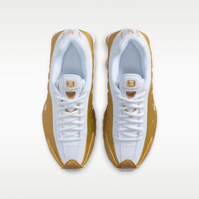 Nike Shox R4 Metallic Gold White (GS)
