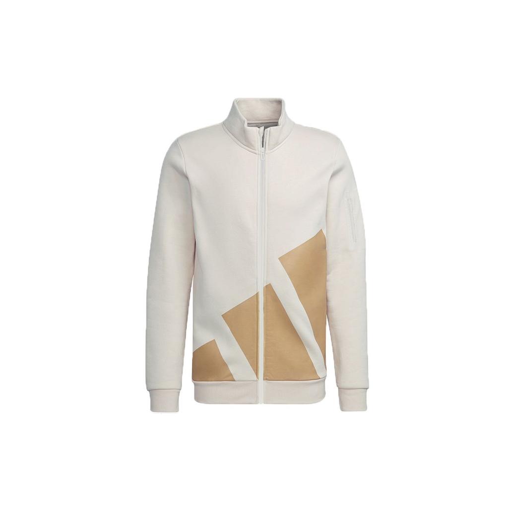 Adidas Colorblock Large Logo Sports Jacket Men Outerwear Off-White HI1188