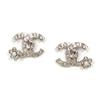 Металлические Серьги-Цветы со Стразами Double C Женские Серьги AB6932-B06539-NF032