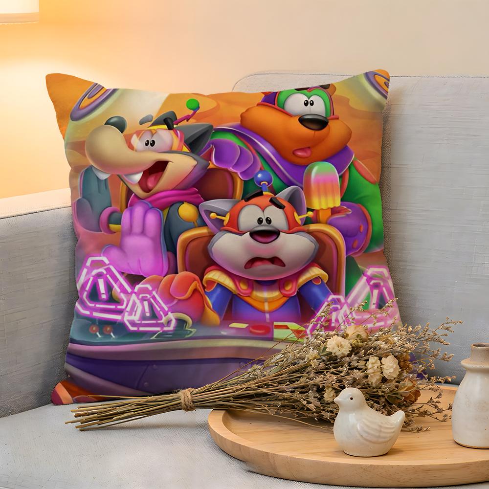 Cushion Cover Linen SkinFriendly Soft Decorative Case For Sofa Home Decor Kwaii Anime Ttoon Bblast Pillow cover
