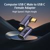 Адаптер Type-C к Type-C C, 40 Гбит/с, Usb 5A, 4, 100 Вт, правый USB-разъем для ноутбука, USB-разъем