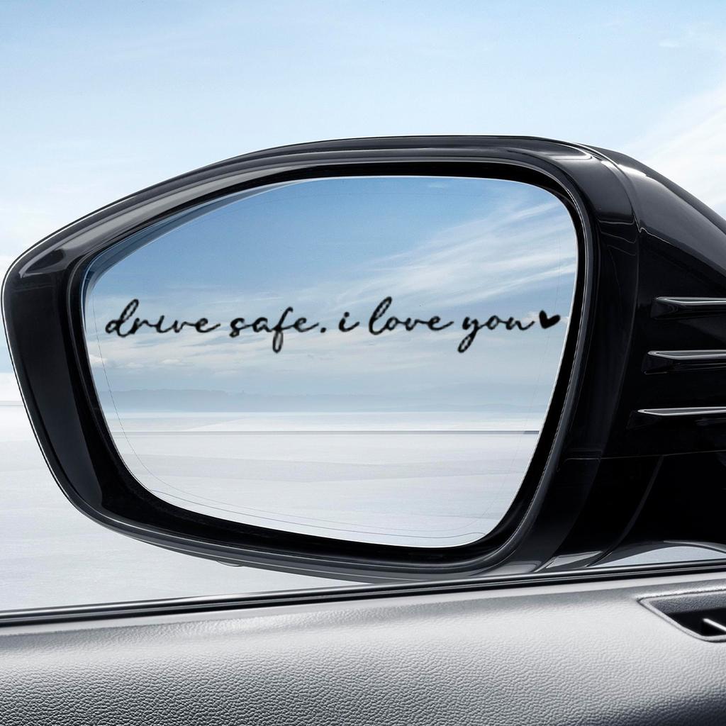 Car Stickers And Decals, Rearview Mirror Accessories, I Love You Safe Driving Mirror Stickers, Car Mirror Stickers, Suitable For Car Rearview Mirror