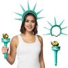 Cosplay Headband Statue of Liberty Crown And Torch Set American Landmark Lady