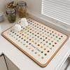 Современный Минималистичный Кухонный Коврик для Сушки Посуды Впитывающий Быстросохнущий Коврик для Сбора Капель Кофе Подкладки для Сушки Посуды Подставка Коврик Ковер Домашний Декор